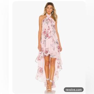 Michael Costello x Revolve Conrad Dress in Pink Floral